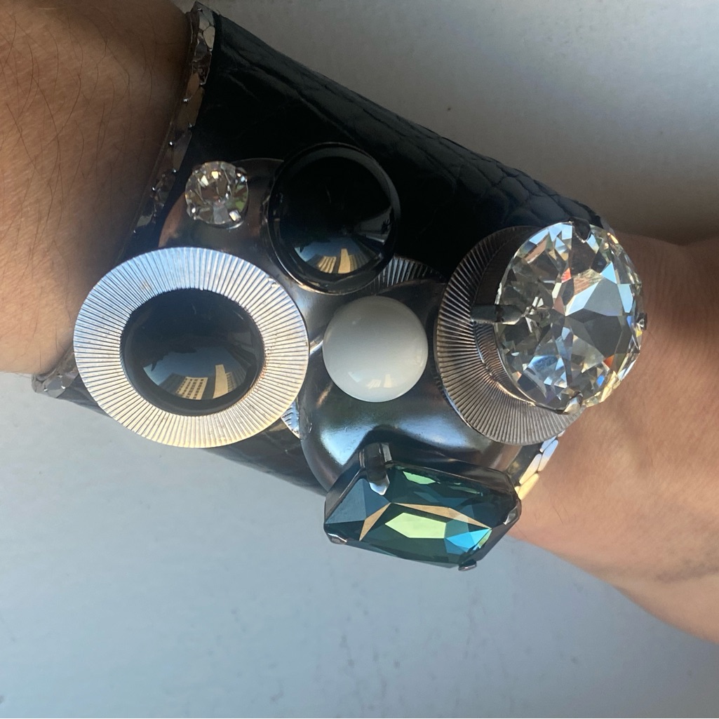 Erickson Beamon Black And Silver Bracelet